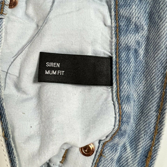 Neon Blonde Siren Mum Fit Button Fly Light Wash Size 25 - Picture 10 of 10